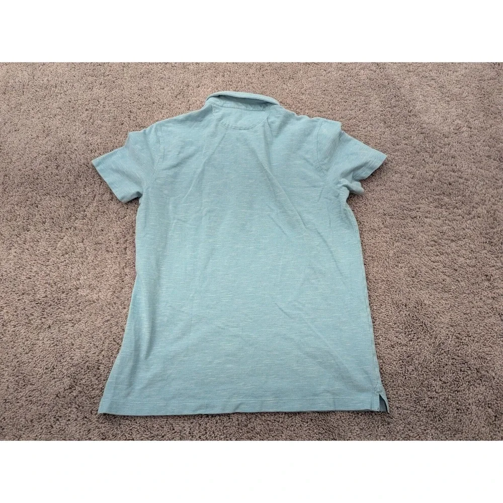 Banana Republic Polo‎ Shirt Mens Large Green Organic Cotton Pique Preppy